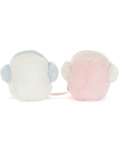 Jellycat Peluche Amuseables Toastie Pink and White Marshmallows