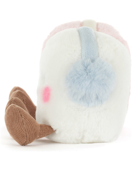 Jellycat Peluche Amuseables Toastie Pink and White Marshmallows