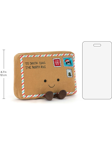 Jellycat Peluche Lettre au Père Noël Amuseables Letter To Santa