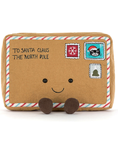 Jellycat Peluche Lettre au Père Noël Amuseables Letter To Santa