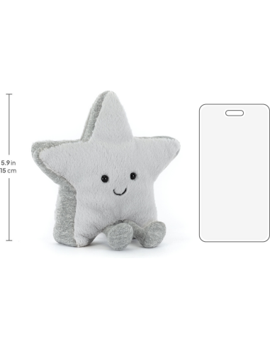 Jellycat Peluche Etoile de Noël Amuseables Silver Star