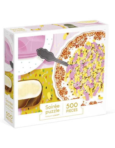 Puzzle Coquillettes Jambon 500 pièces : Puzzles 500 à 2000 pièces - Janod