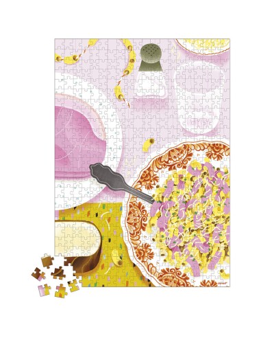 Puzzle Coquillettes Jambon 500 pièces : Puzzles 500 à 2000 pièces - Janod