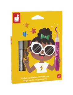 Colle à Paillettes x9 tubes : Peinture par numéro coloriage - Janod