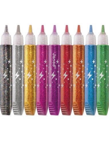 Colle à Paillettes x9 tubes : Peinture par numéro coloriage - Janod