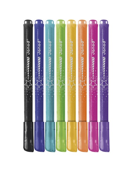 Feutres Pailletés x8 : Peinture par numéro et coloriage - Janod