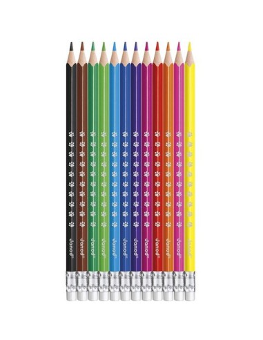 12 crayons effaçables - Loisirs créatifs - Janod