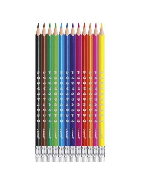 12 crayons effaçables - Loisirs créatifs - Janod