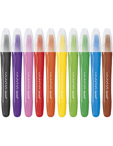 Crayons Gel x10 : Peinture par numéro & coloriage - Janod