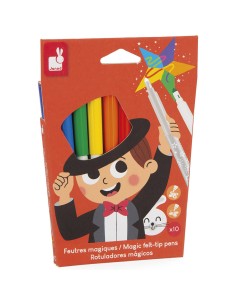 Feutres Magiques x10 : Peinture par numéro & coloriage - Janod