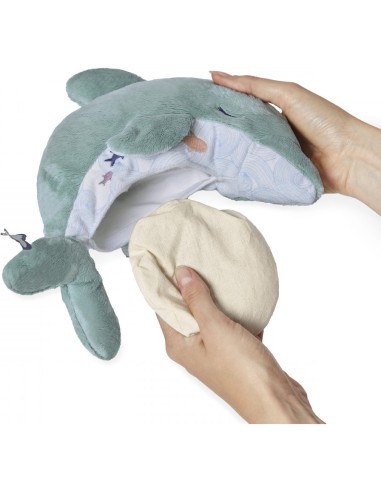 Peluche bouillotte chaud et froid Dauphin - Peluche dauphin bébé - Kaloo