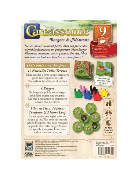 Carcassonne : Bergers et Moutons 2025 - Hans Im Glück