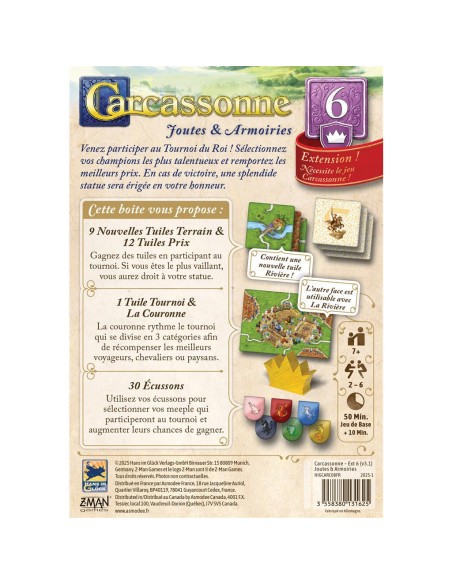 Carcassonne : Joutes et Armoiries 2025 - Hans Im Glück