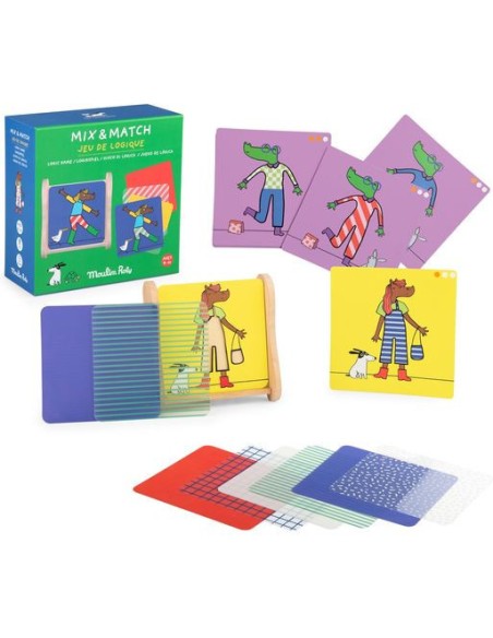 Jeu de logique Mix and Match Les Loufoques - Moulin Roty