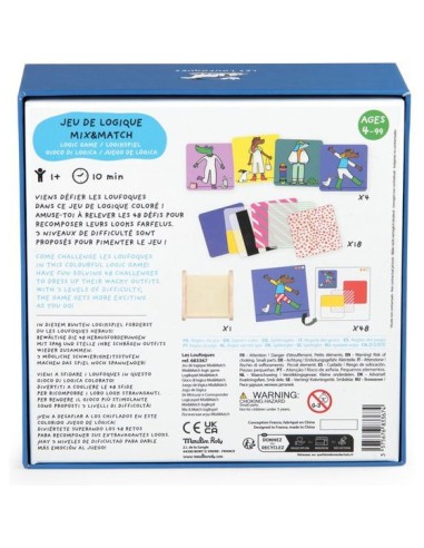 Jeu de logique Mix and Match Les Loufoques - Moulin Roty