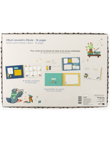 Album souvenirs d'école Puce & Pilou - Moulin Roty