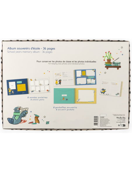 Album souvenirs d'école Puce & Pilou - Moulin Roty