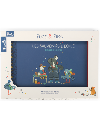 Album souvenirs d'école Puce & Pilou - Moulin Roty