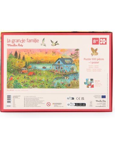 Puzzle 500 pièces La grande famille - Moulin Roty