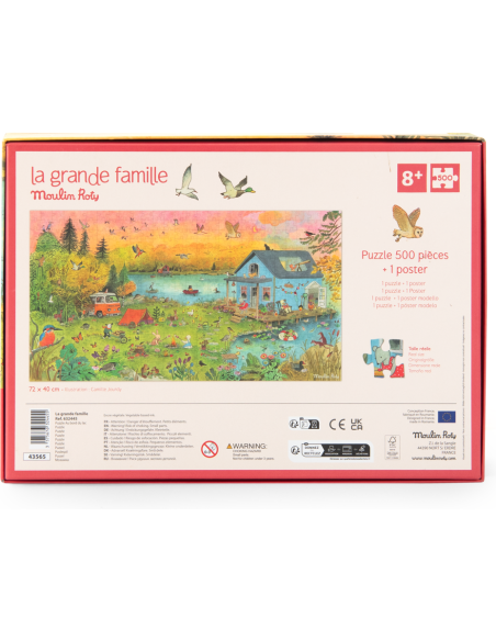 Puzzle 500 pièces La grande famille - Moulin Roty