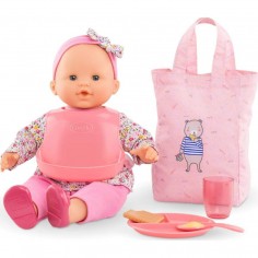 Coffret repas, bavoir, assiette, cuillère - Corolle 2