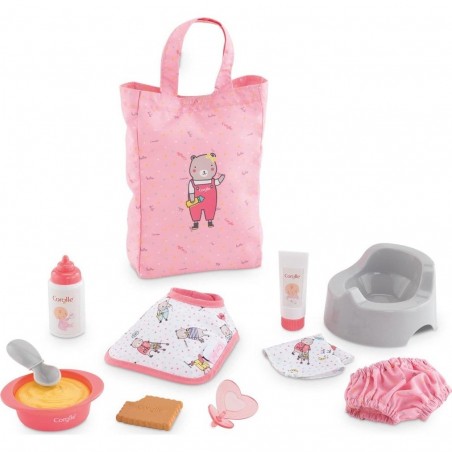 Accessoires poupée Corolle - Tétine, Biberon, Pot, Cuillère...