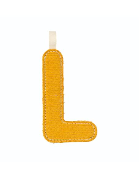 Lettre L jaune phosphorescente - Décoration chambre - Lilliputiens