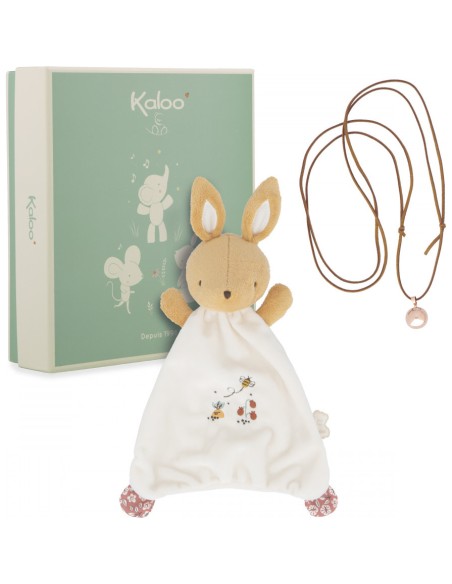 Coffret cadeau grossesse et bébé, bola et doudou sonore lapin - Kaloo