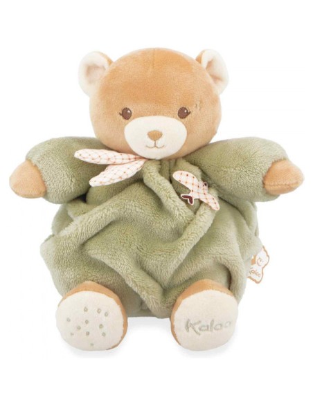 Ours en peluche Patapouf vert pour bébé, 17 cm - Peluche ours - Kaloo