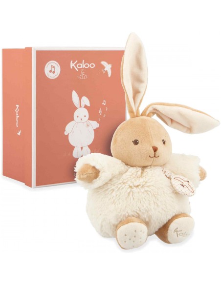 Peluche musicale lapin pour bébé, naissance - Patapouf crème - Kaloo