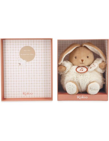 Peluche musicale lapin pour bébé, naissance - Patapouf crème - Kaloo