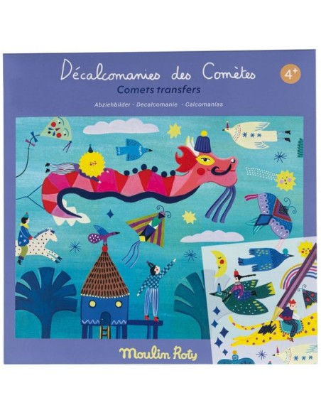 Décalcomanies Les Comètes Filantes - Activité enfant - Moulin Roty