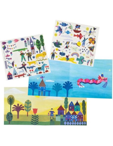 Décalcomanies Les Comètes Filantes - Activité enfant - Moulin Roty Décalcomanies Les Comètes Filantes - Activité enfant - Moulin Roty