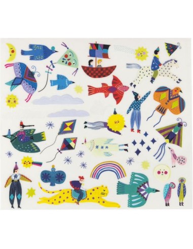 Décalcomanies Les Comètes Filantes - Activité enfant - Moulin Roty