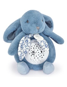 Veilleuse Lapin Musicale Projection Bleu - Doudou Et Compagnie