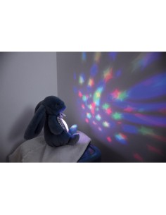 Veilleuse Lapin Musicale Projection Bleu - Doudou Et Compagnie 2