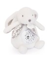 Veilleuse Lapin Musicale Projection Blanc - Doudou Et Compagnie