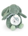 Veilleuse Lapin Musicale Projection Vert - Doudou Et Compagnie