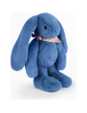 Peluche Lapin Bleu 35 cm : Lapin Fleurette - Doudou et Compagnie