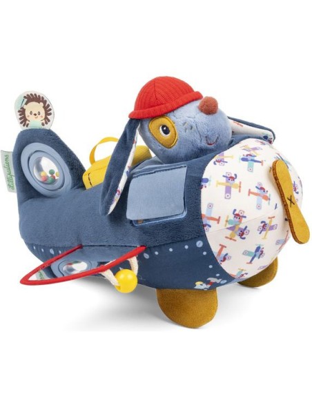 Peluche Jules avion d'activités - Jouet en tissu - Lilliputiens