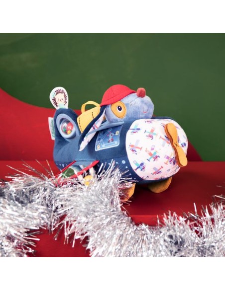 Peluche Jules avion d'activités - Jouet en tissu - Lilliputiens