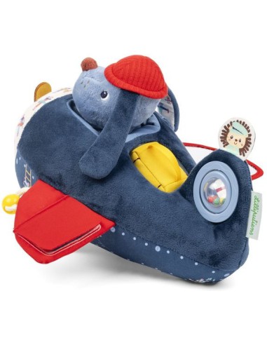 Peluche Jules avion d'activités - Jouet en tissu - Lilliputiens