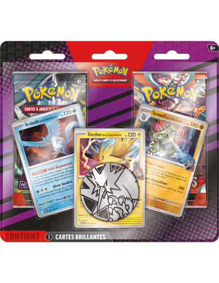 Pack 2 boosters + 3 cartes brillantes Méga Evolution Pokémon