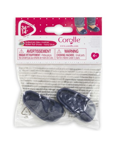 Chaussures pour poupée ma 36 cm : ballerines bleu marine - Corolle