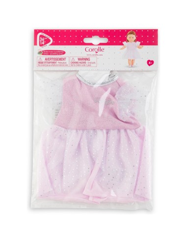 Robe rose à paillettes pour poupée 36 cm - Corolle