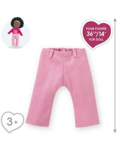 Vêtement pour ma poupée 36 cm : jean rose - Corolle