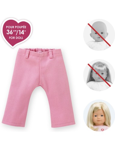 Vêtement pour ma poupée 36 cm : jean rose - Corolle
