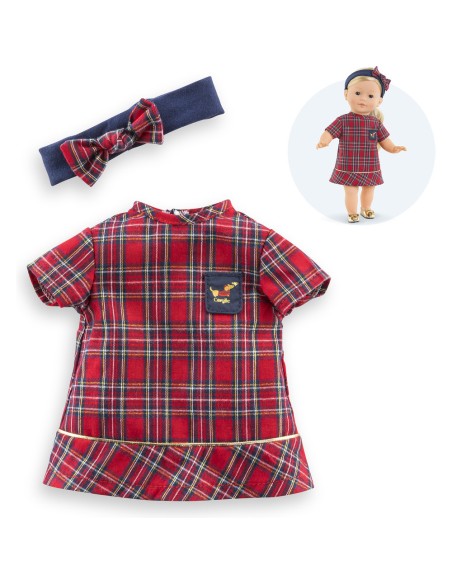 Vêtements pour ma poupée 36 cm : robe et bandeau - en fêtes - Corolle