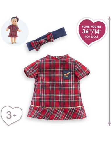 Vêtements pour ma poupée 36 cm : robe et bandeau - en fêtes - Corolle