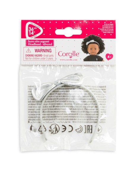 Accessoire pour poupée ma : serre-tête argenté - Corolle